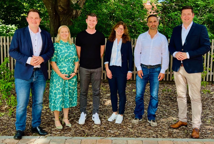 v.l.: Philipp Raulfs MdL, Kirsikka Landsmann MdL, Christian Bollmann, Brigitte Brinkmann, Kai Hoyer, Thorsten Kornblum
